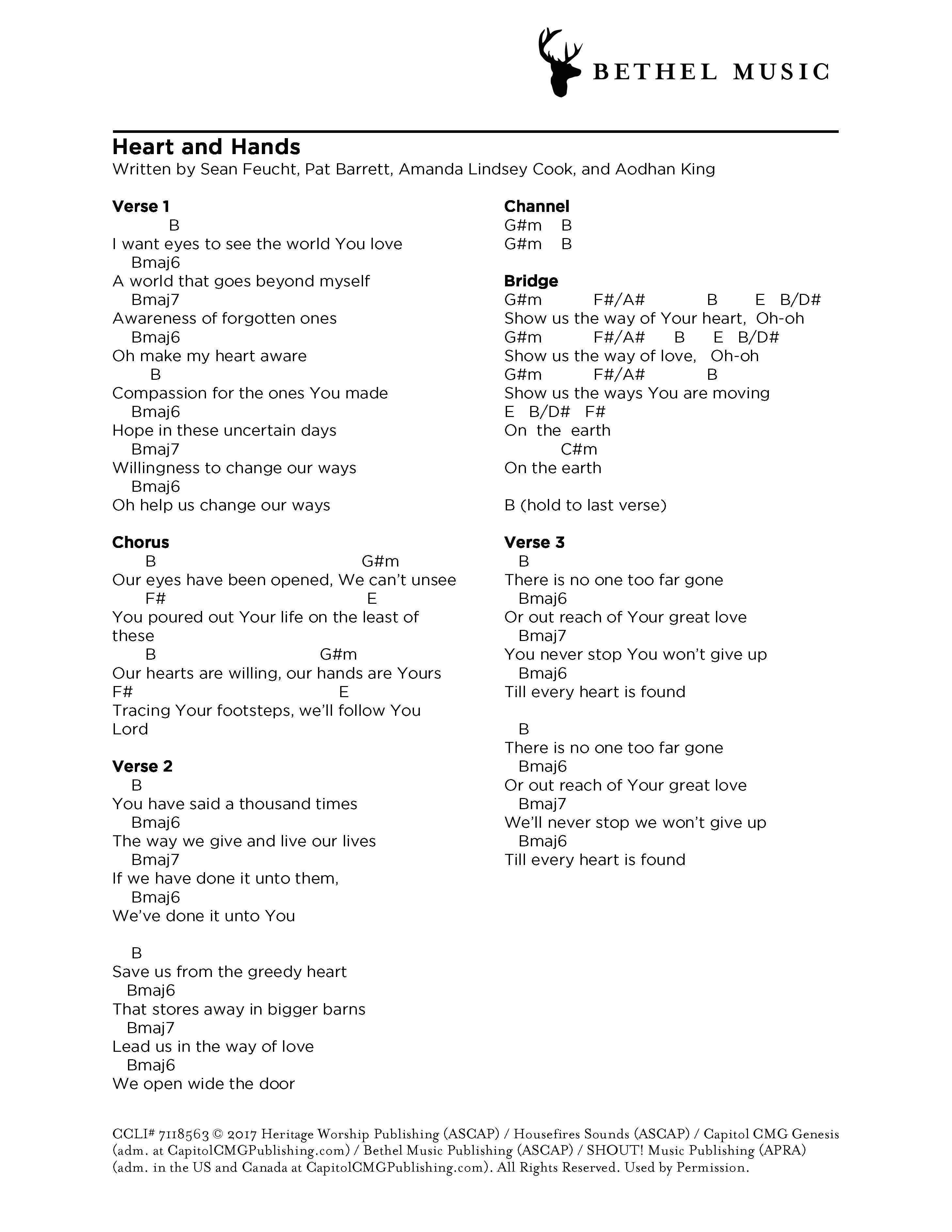 Love Never Fails Chords PDF (Amanda Lindsey Cook) - PraiseCharts