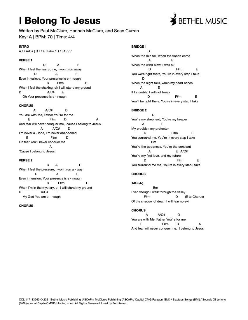 I Give Myself Away - Chords, PDF, Song Structure