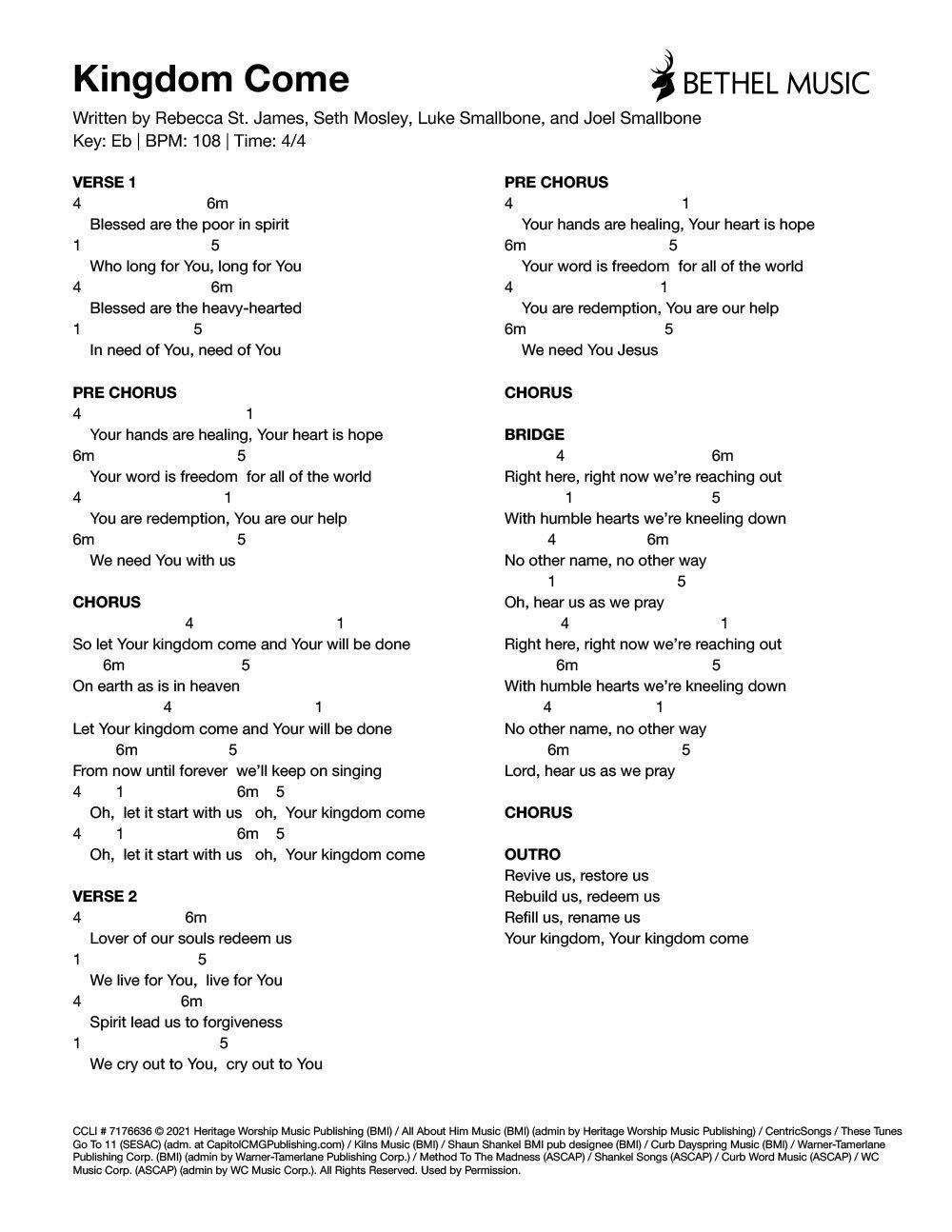 Bethel Music Kingdom Come